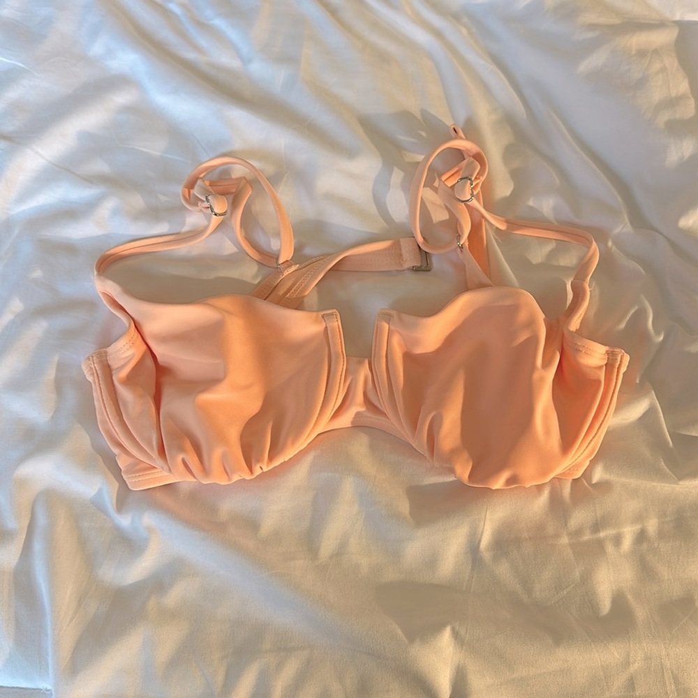 coral swimsuit top